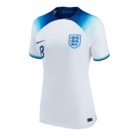 Camisa de time de futebol Inglaterra Jordan Henderson #8 Replicas 1º Equipamento Feminina Mundo 2022 Manga Curta